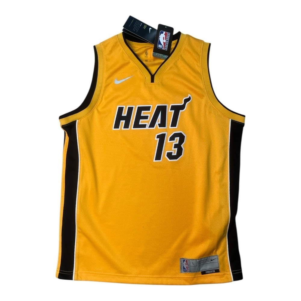 Nike sz large kids bam Yellow Miami Heat Jersey